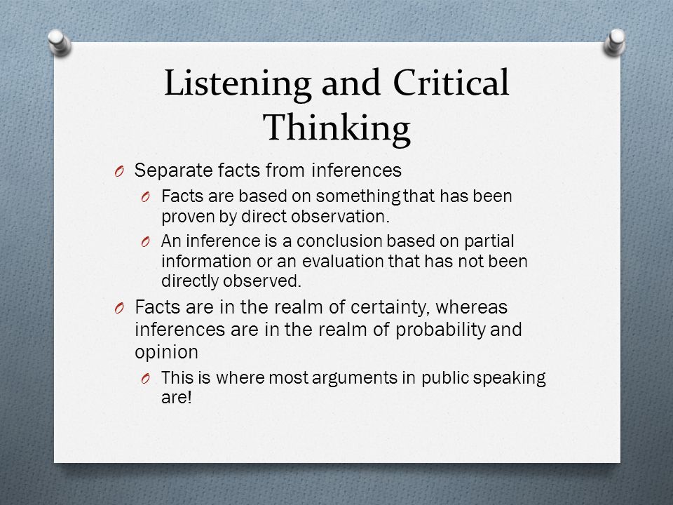 Public speaking critical thinking jobs